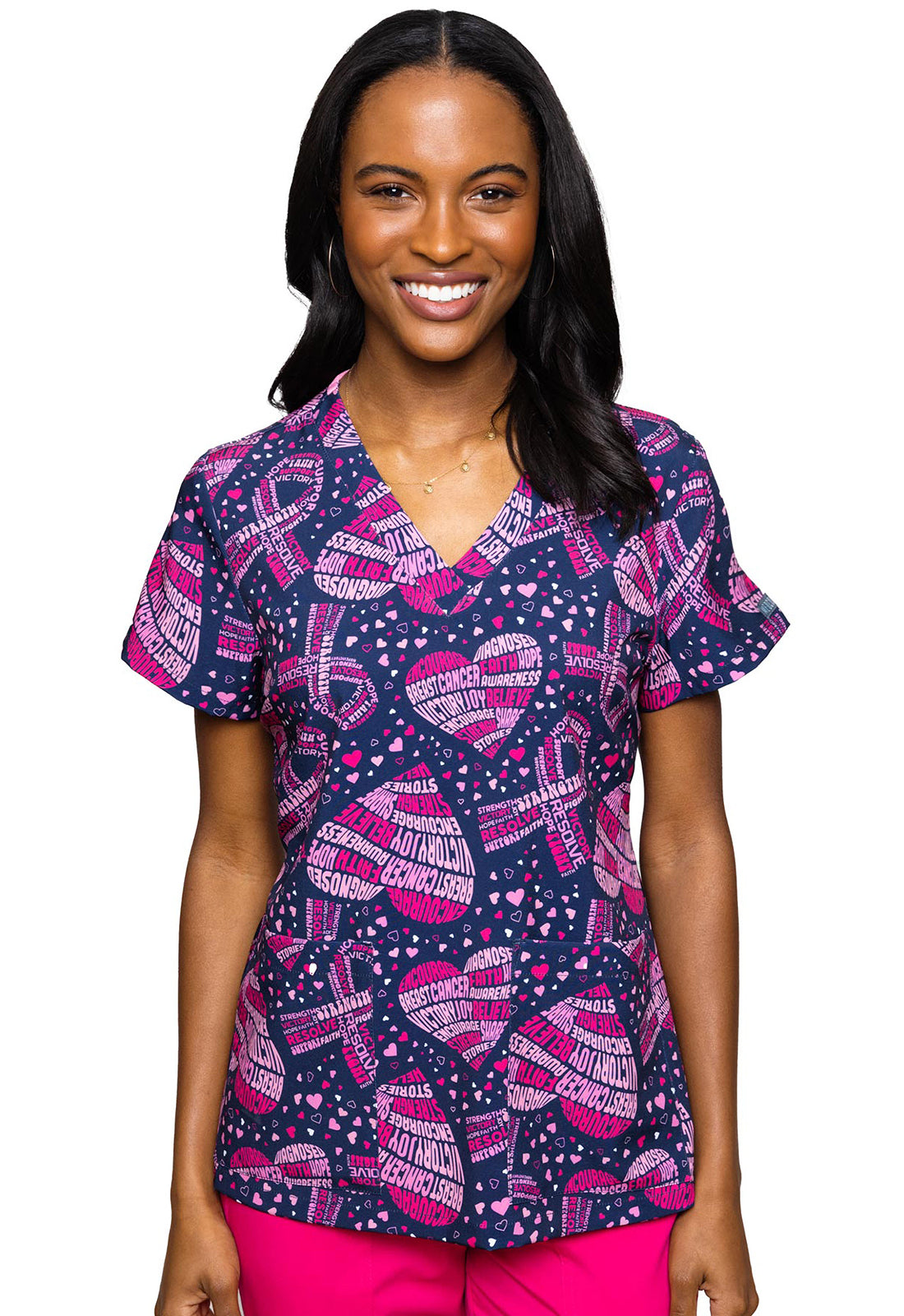 Breast Cancer Awareness V-Neck Top