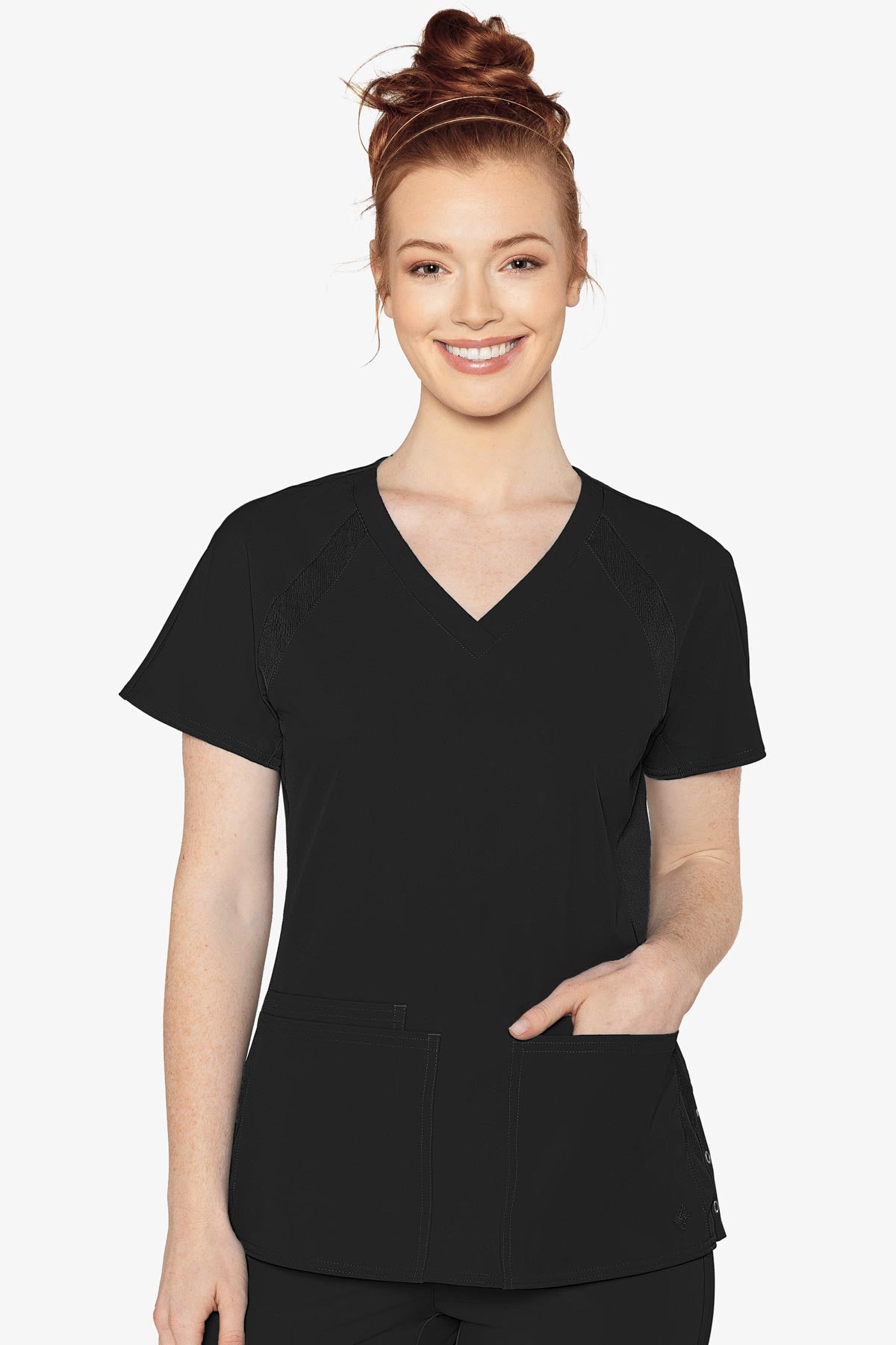 Peaches Raglan Scrub Top