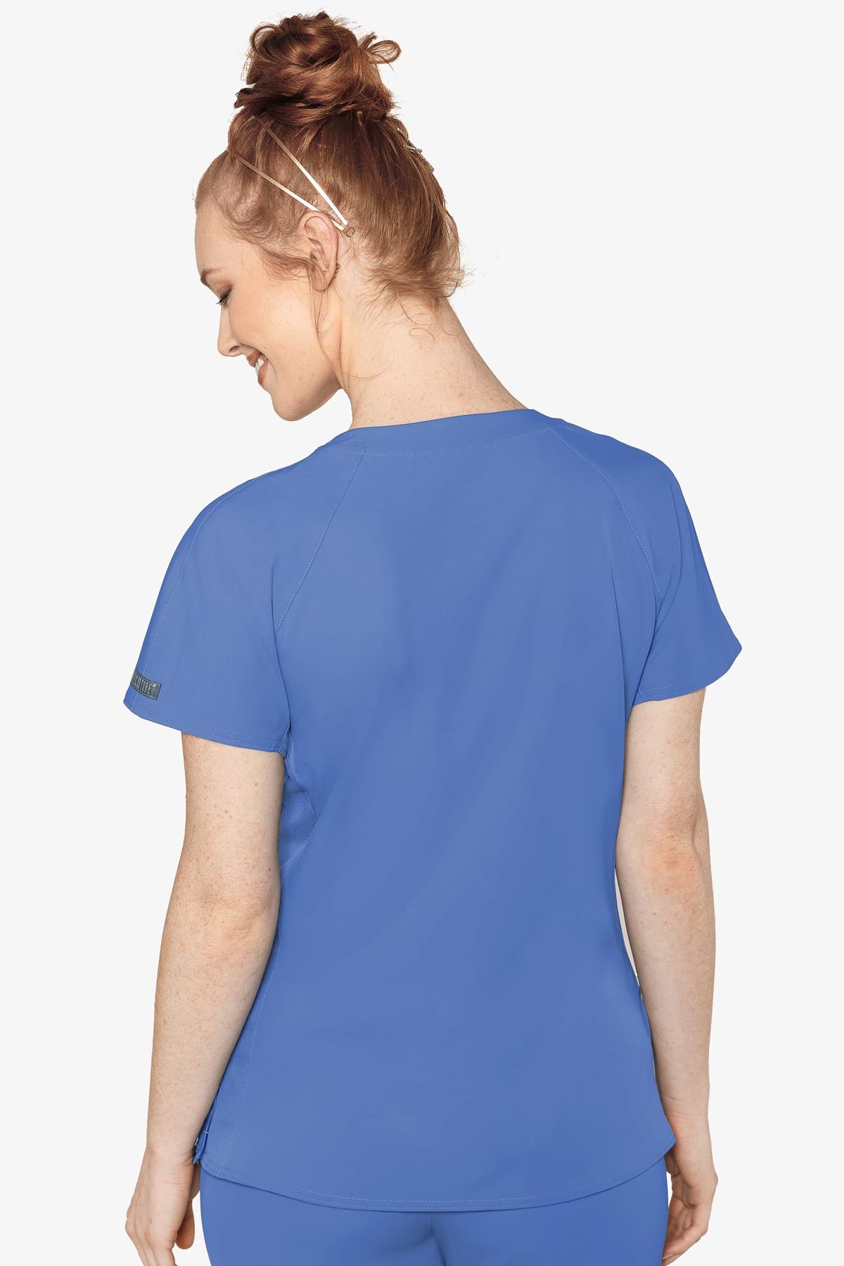Peaches Raglan Scrub Top