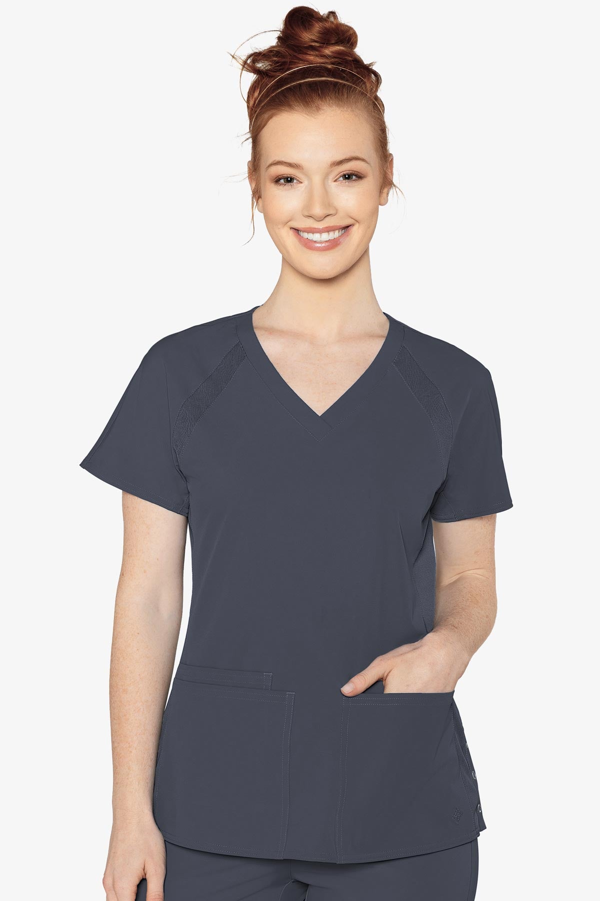 Peaches Raglan Scrub Top
