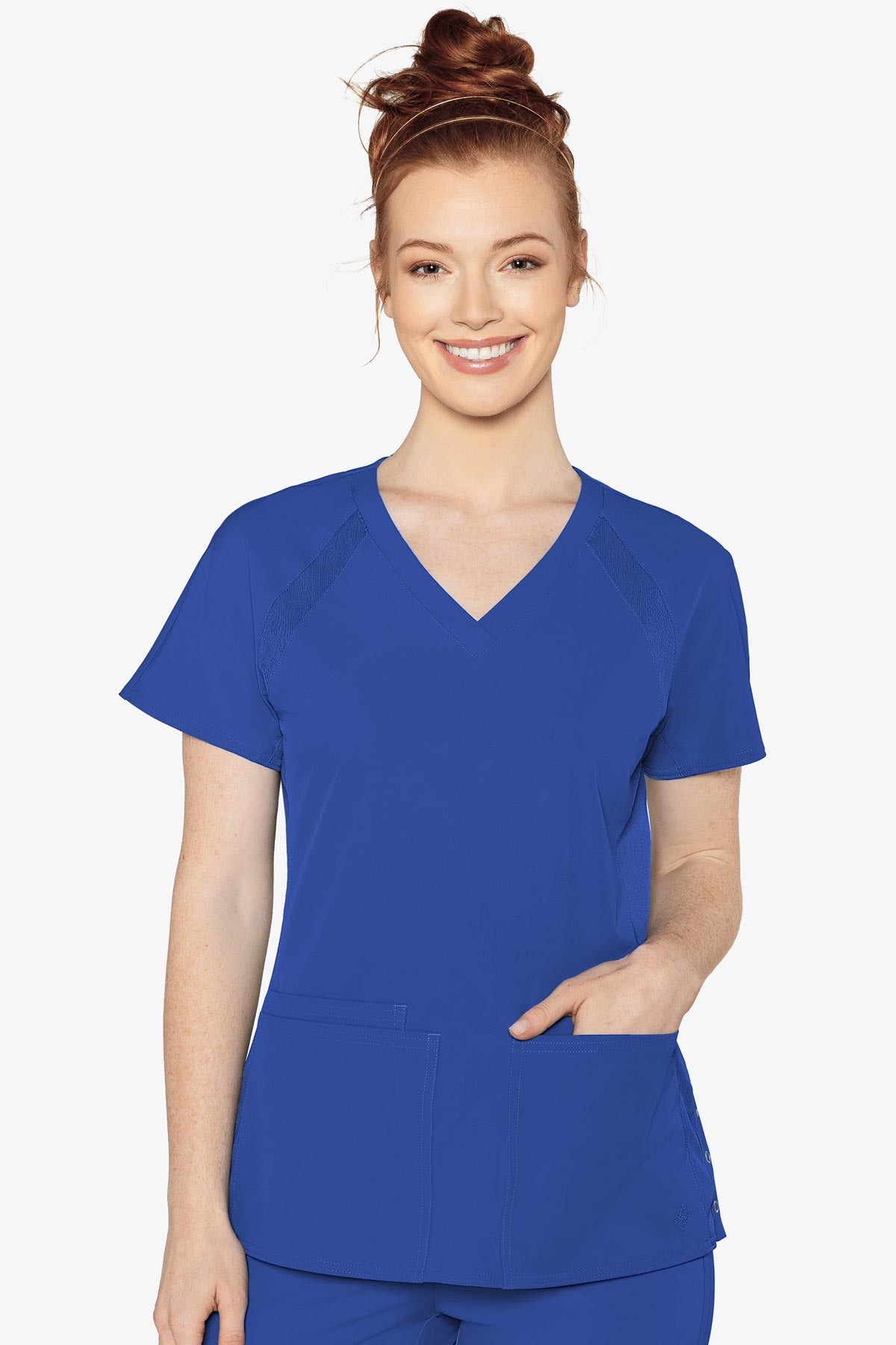 Peaches Raglan Scrub Top
