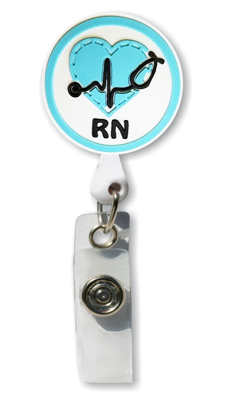 RN Heart - Smart Charms 3D Rubber Badge Reel