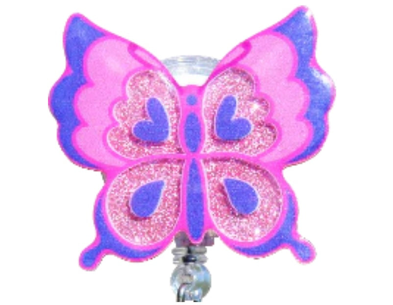 Glitterific Butterfly Badge Reel