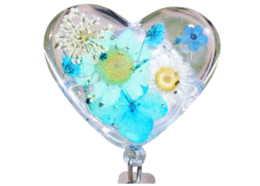 Glitterific Blue & White Heart
