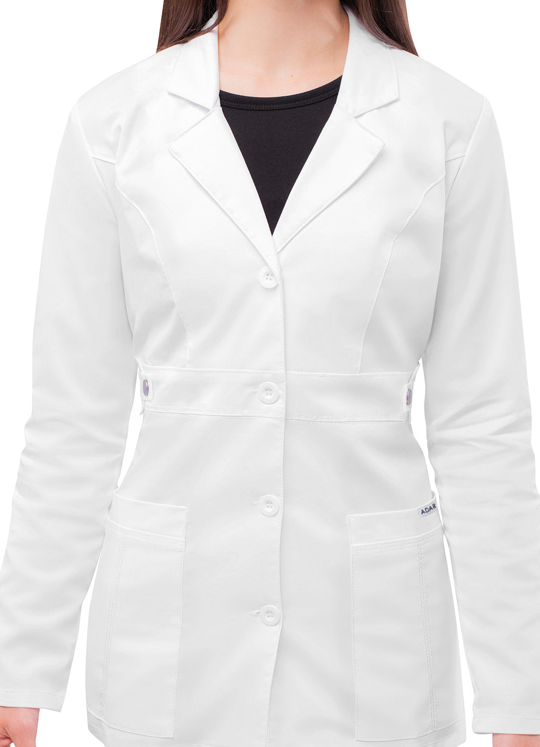 Adar Universal STRETCH Women's 28 inches Tab-Waist Lab Coat