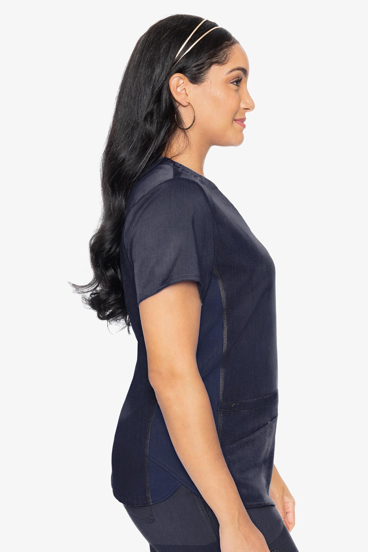 Touch V-Neck Shirttail Top