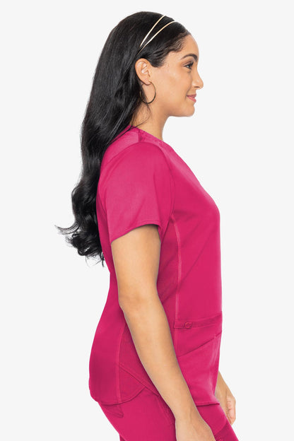 Touch V-Neck Shirttail Top