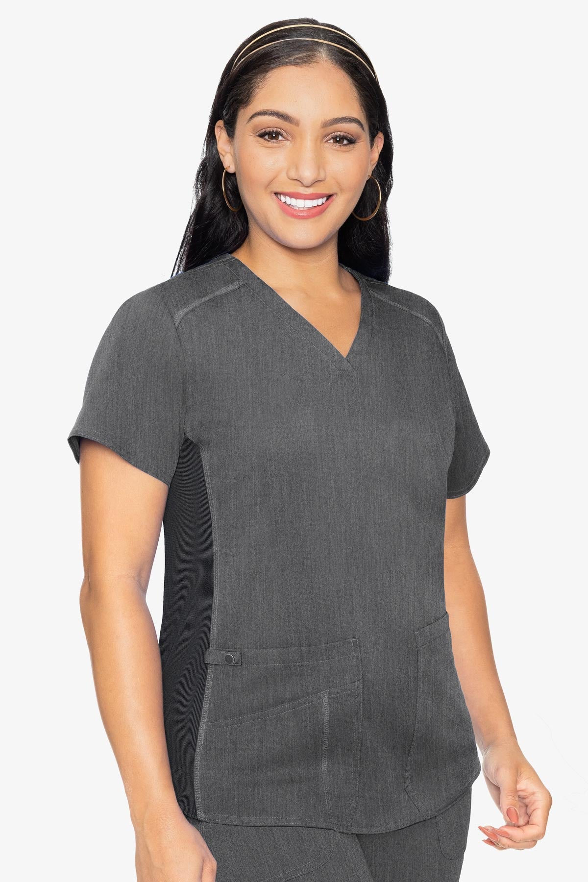 Touch V-Neck Shirttail Top