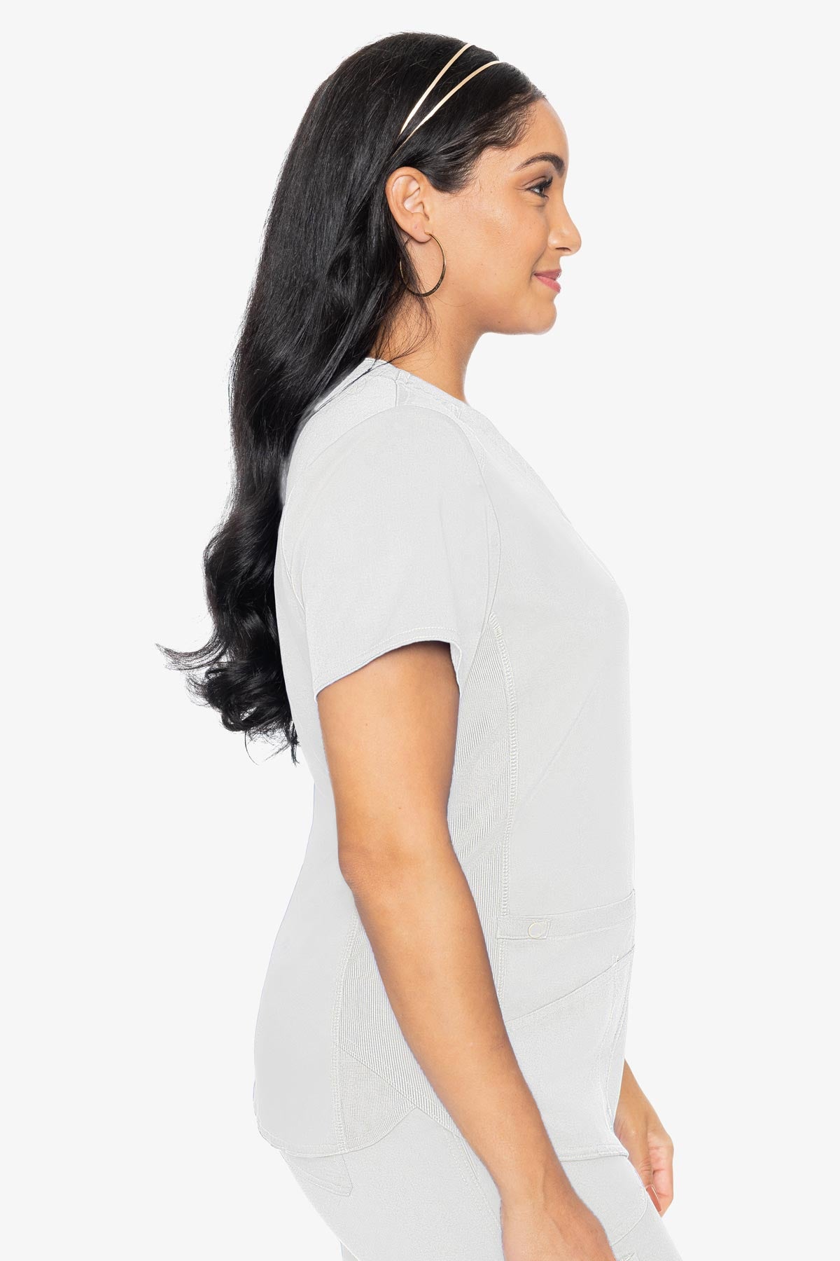 Touch V-Neck Shirttail Top