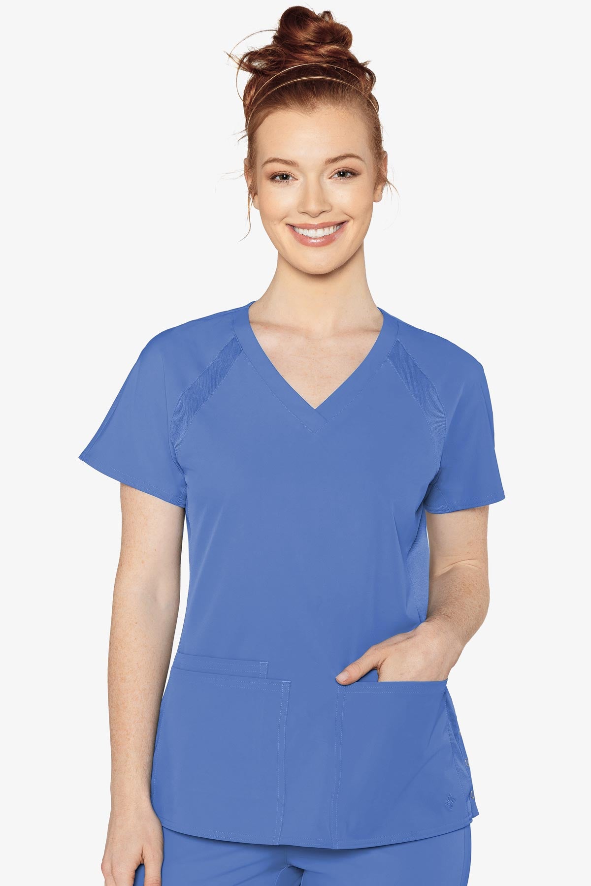 Peaches Raglan Scrub Top