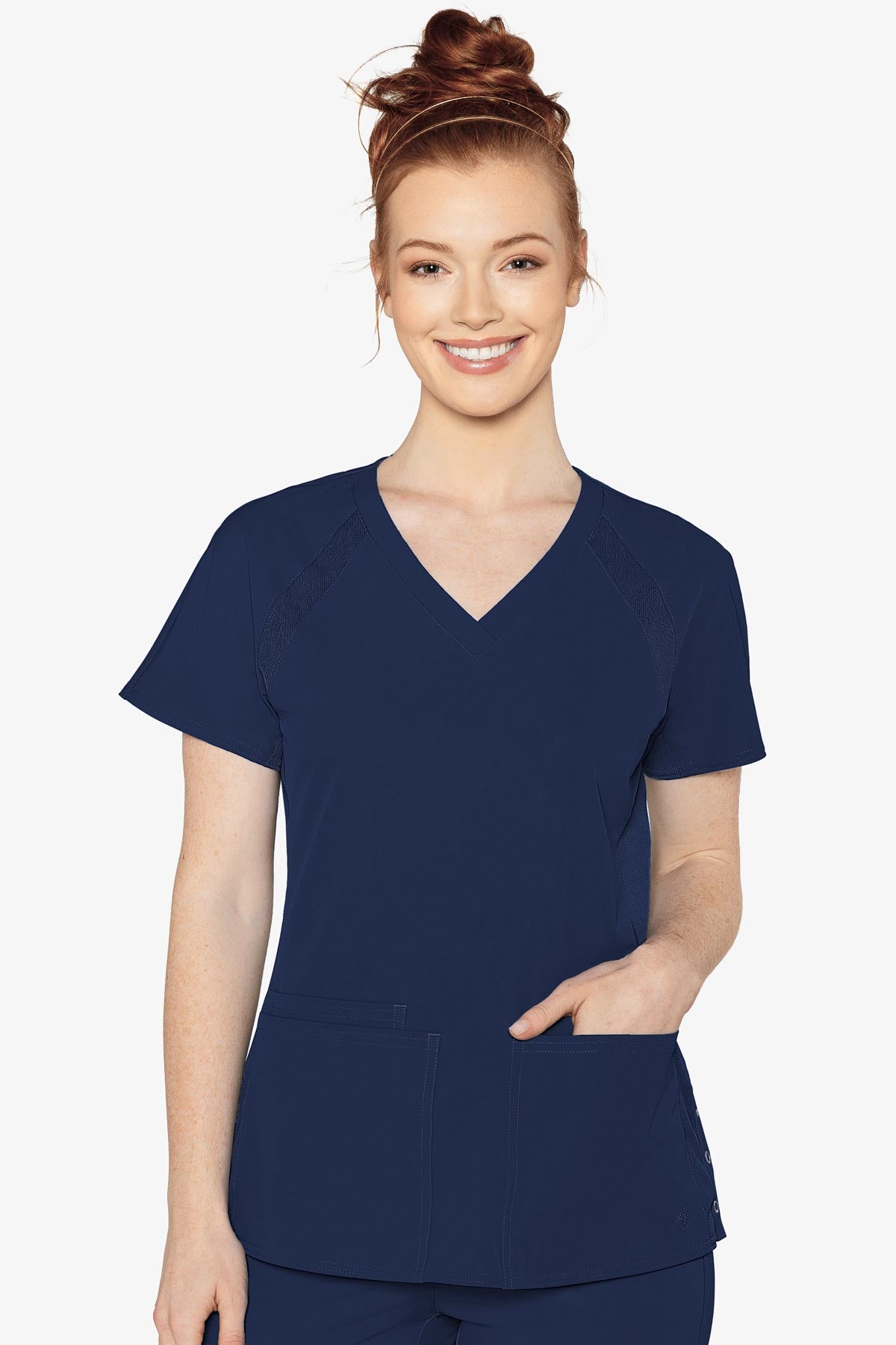 Peaches Raglan Scrub Top