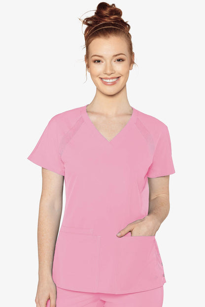 Peaches Raglan Scrub Top