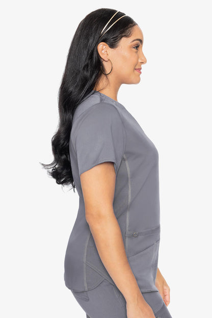 Touch V-Neck Shirttail Top