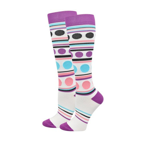 Premium Dots & Stripes Fashion Compression Sock