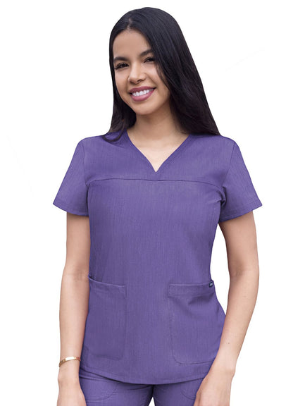 Adar Pro Heather Women's Sweetheart V-Neck Top